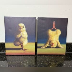 Adorable Chick Yoga Art Prints